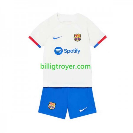 Billige Fotballdrakter FC Barcelona Barn Bortedraktsett 2023/24 Kortermet